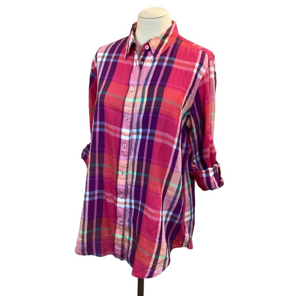 Lauren Ralph Lauren Multicolored Cotton Shirt Button Down Long Sleeve - Picture 3 of 9